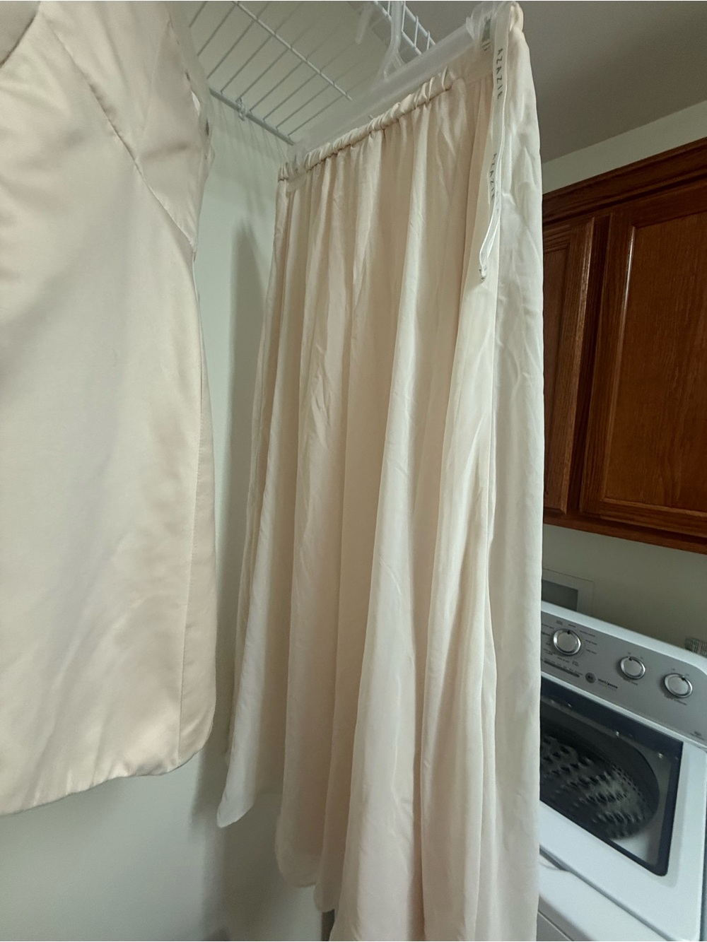 Azazie Alma Cream Two Piece Set - Picture 4 of 5